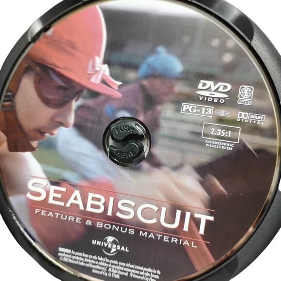 Seabiscuit Horse Racing Inspiring True Story DVD Jokey Trainer Businessman Movie - Picture 4 of 6
